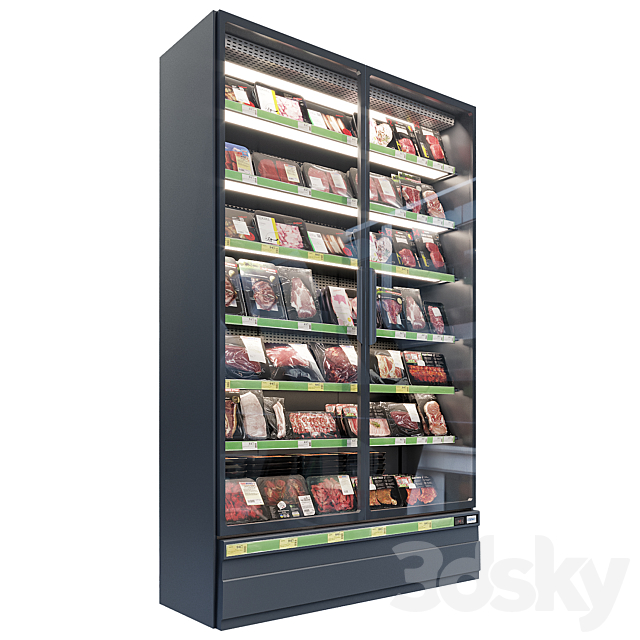 Market refrigerators 3DSMax File - thumbnail 3