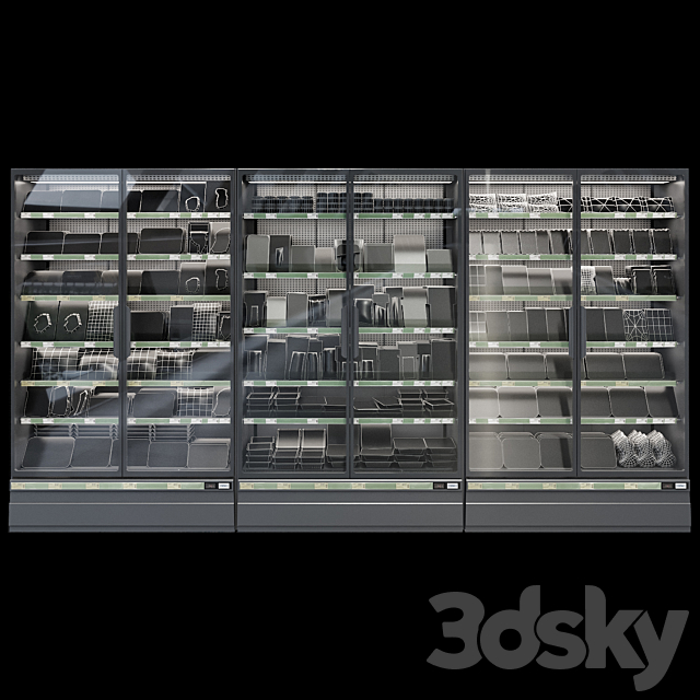 Market refrigerators 3DSMax File - thumbnail 7