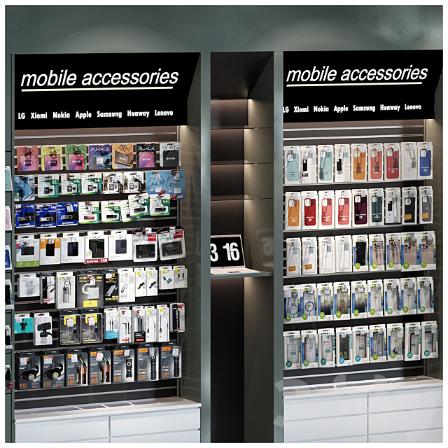 Mobile store accessories 3ds Max - thumbnail 2