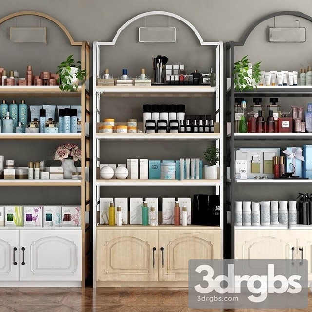 Modern Cosmetic Shelf 3dsmax Download - thumbnail 1