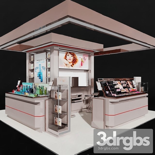 Modern Cosmetic Showcase 3 3dsmax Download - thumbnail 1