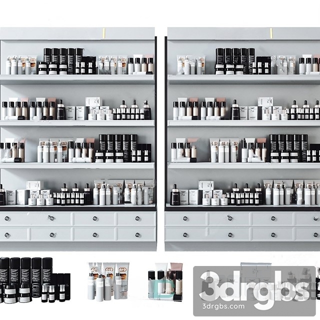 Modern Cosmetic Showcase 6 3dsmax Download - thumbnail 1