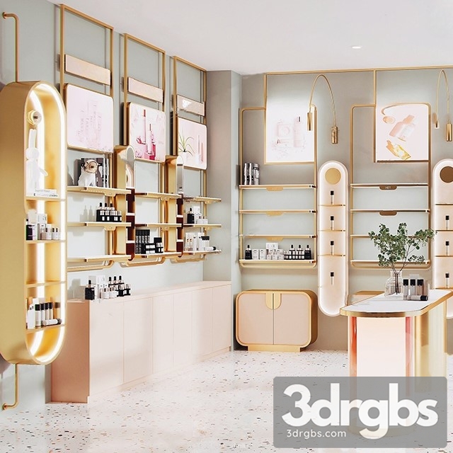 Modern Cosmetic Store 3dsmax Download - thumbnail 1