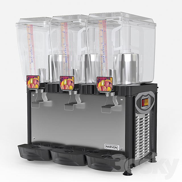 Narvon D5G-3 chilled beverage dispenser 3ds Max - thumbnail 2