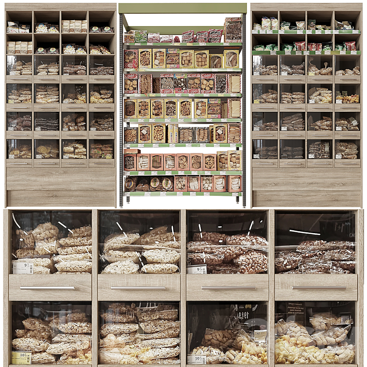 Nuts shelves 3DS Max - thumbnail 1