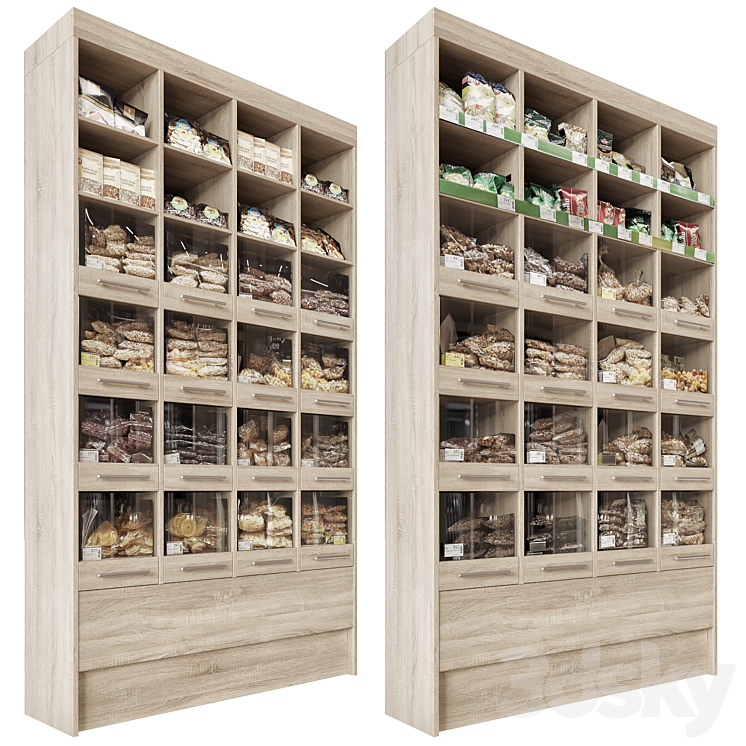 Nuts shelves 3DS Max - thumbnail 2