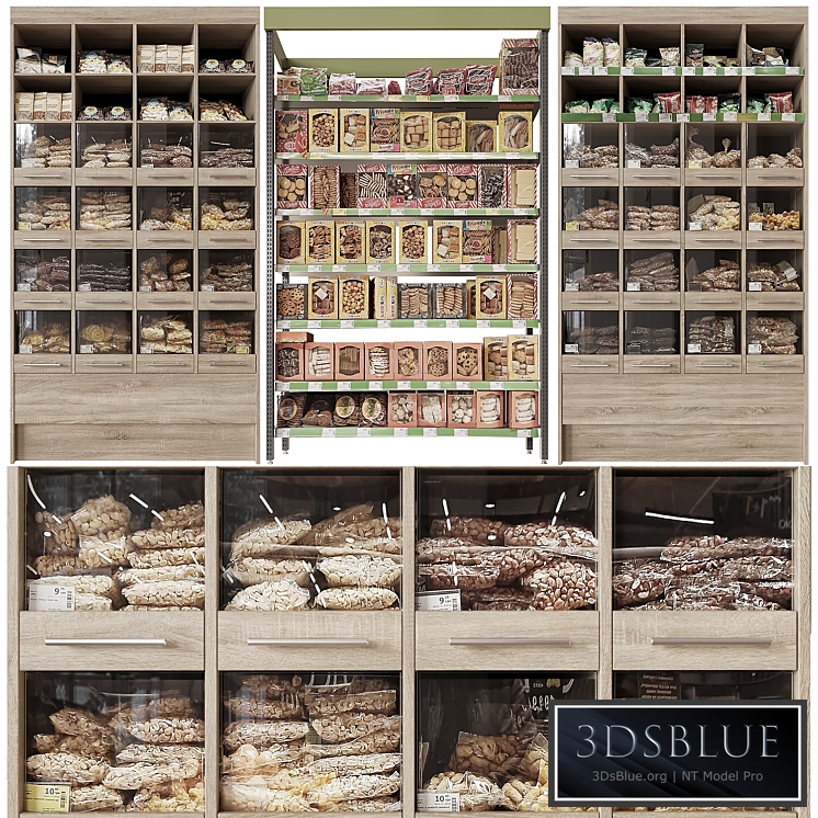 Nuts shelves 3DS Max - thumbnail 3