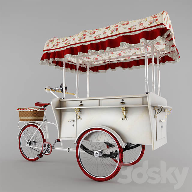 Pedicabs VELOPOINT PARIS 3DS Max Model - thumbnail 2