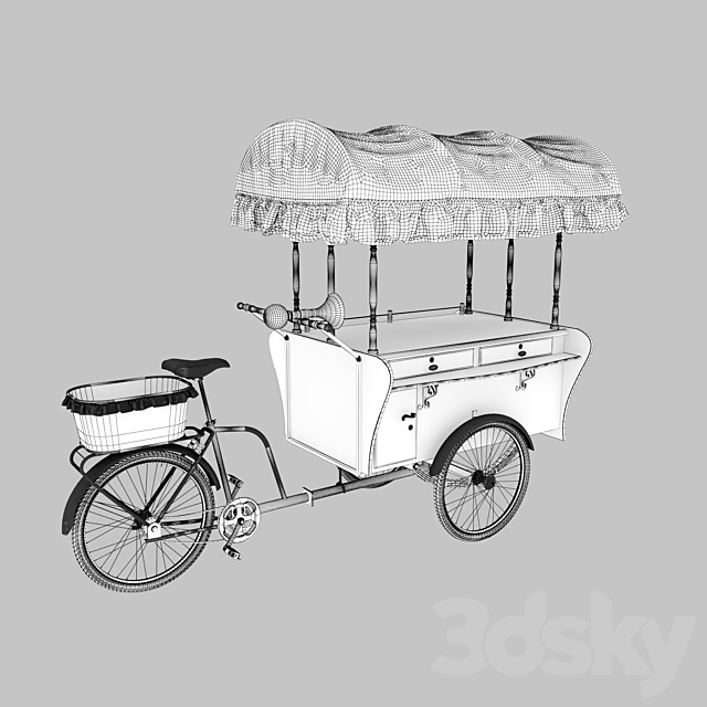 Pedicabs VELOPOINT PARIS 3DS Max Model - thumbnail 3