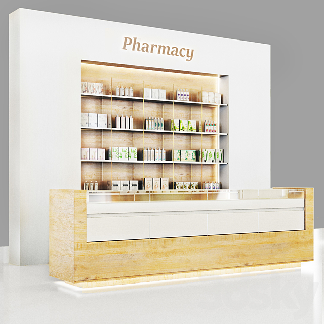 Pharmacy-Cosmetics 3ds Max - thumbnail 3