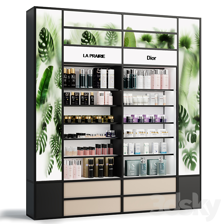 Rack for a cosmetics store 3DS Max Model - thumbnail 1