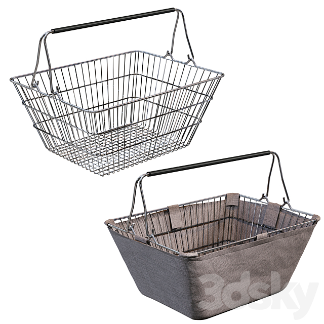 Rack with baskets for the store 3ds Max - thumbnail 3