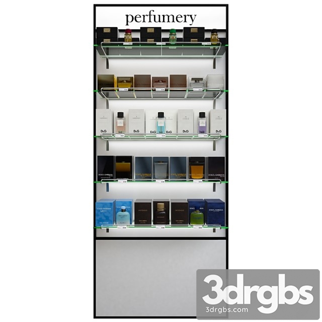 Rack with perfumery dolce & gabbana 3dsmax Download - thumbnail 1