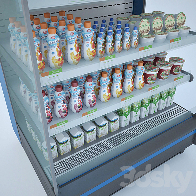 Refrigerated cabinet Linde Monaxis 3ds Max - thumbnail 2