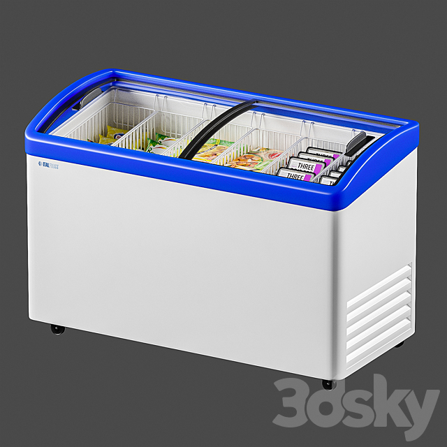 Refrigerated chest 3ds Max - thumbnail 1