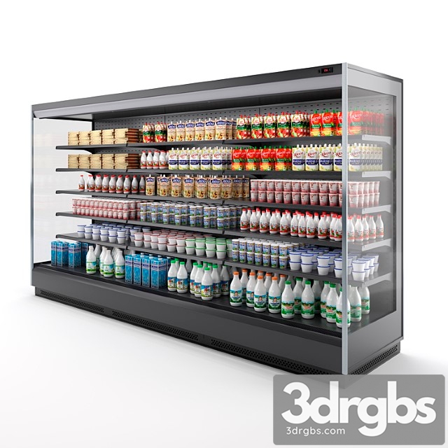 Refrigerated display case brandford tesey. 3dsmax Download - thumbnail 1