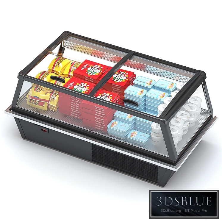 Refrigerated display case HitLine 3DS Max - thumbnail 3