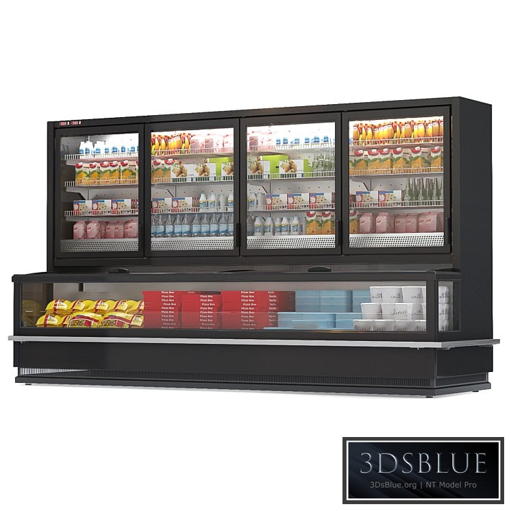 Refrigerated display case HitLine 3DS Max - thumbnail 3