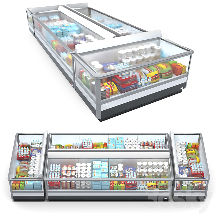 Refrigerated Display Cases 3DS Max Model - thumbnail 2