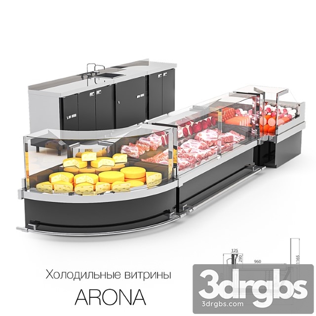 Refrigerated display cases arona - thumbnail 1