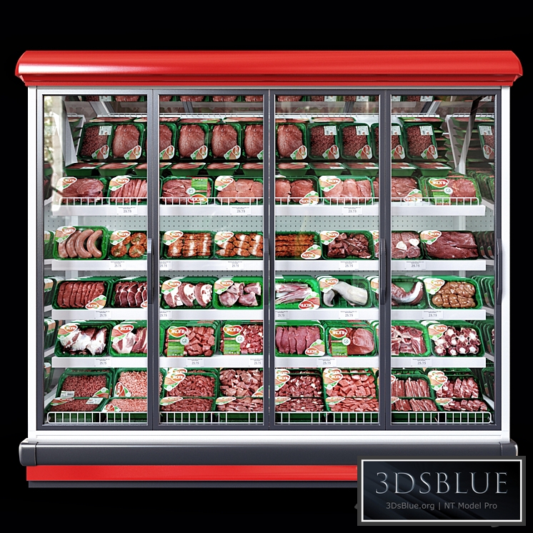 Refrigerated showcase Bonnetneve Proxima 3DS Max - thumbnail 3