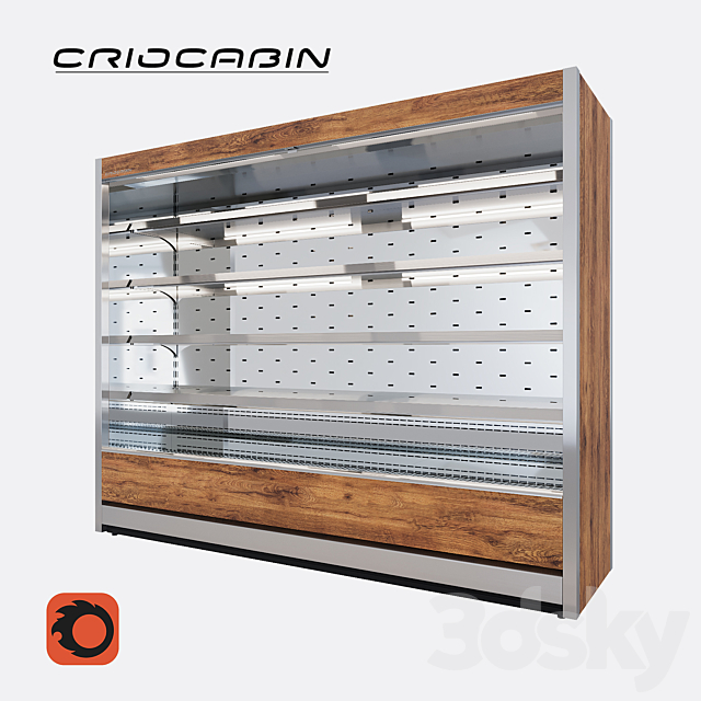 Refrigerated showcase Criocabin ETHOS 3ds Max - thumbnail 1