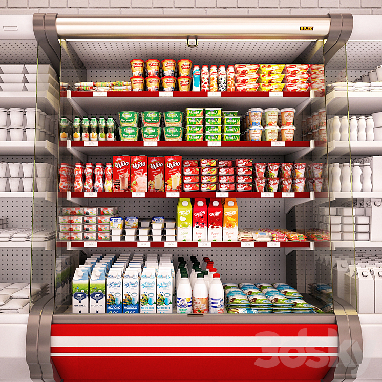 Refrigerated showcase Fortune 3DS Max - thumbnail 1