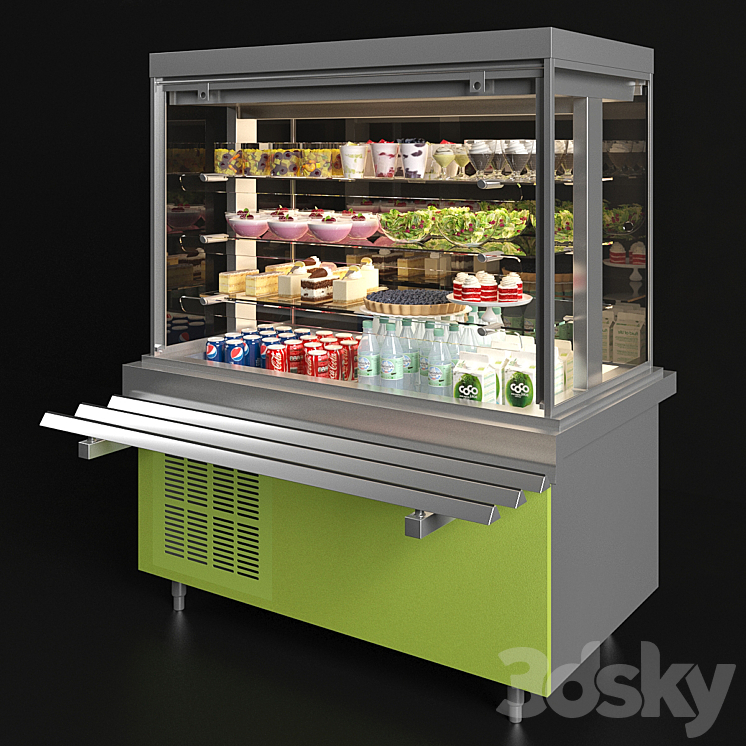 Refrigerated showcase Oasis 3DS Max - thumbnail 1