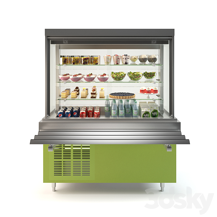 Refrigerated showcase Oasis 3DS Max - thumbnail 2