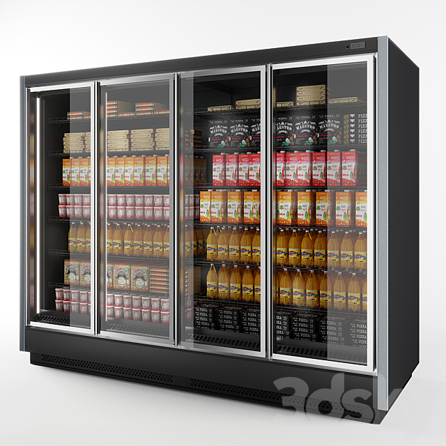 Refrigerated wall cabinet Brandford Tesey Esc 3ds Max - thumbnail 1