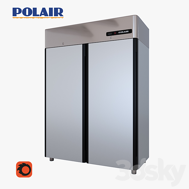 Refrigerating cabinet POLAIR CM110-GK 3ds Max - thumbnail 1