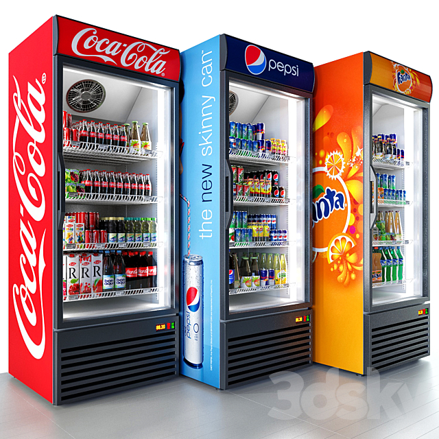 Refrigerator Coca-cola 3DSMax File - thumbnail 2