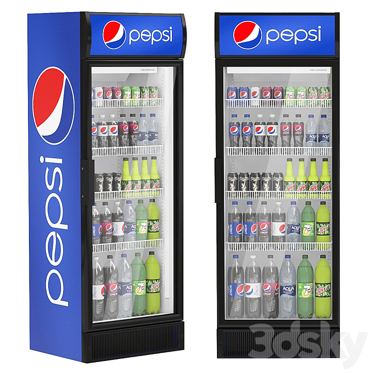 Refrigerator Pepsi 3DS Max - thumbnail 1