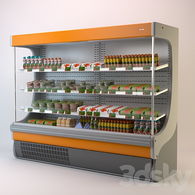 Refrigerator showcase 3ds Max - thumbnail 2