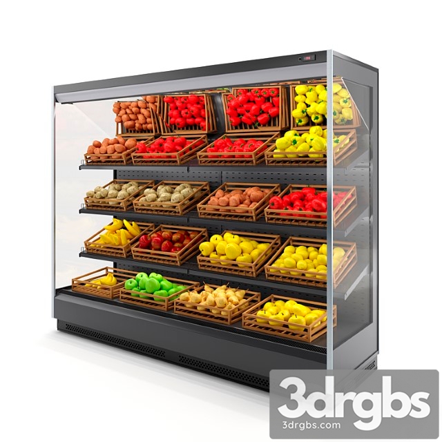 Refrigerator tesey plug-in fruit and vegetable. 3dsmax Download - thumbnail 1