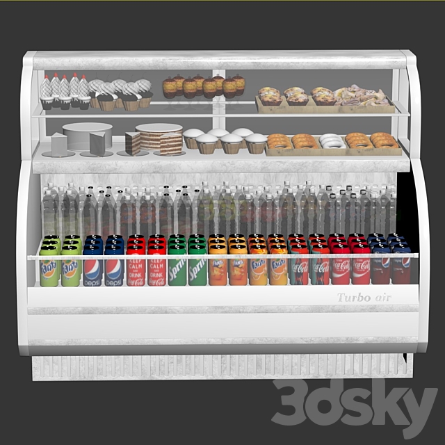 Refrigerator with food-24 3DS Max Model - thumbnail 4