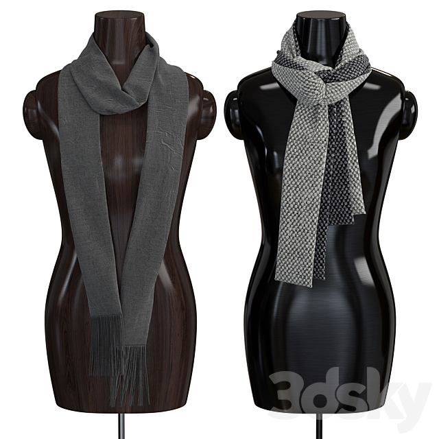 Shawl over the body 3DSMax File - thumbnail 3