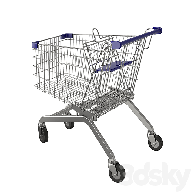 Shopping cart 3DS Max Model - thumbnail 3