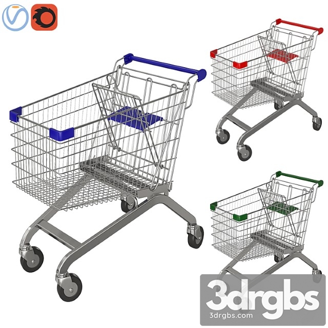 Shopping cart 3dsmax Download - thumbnail 1