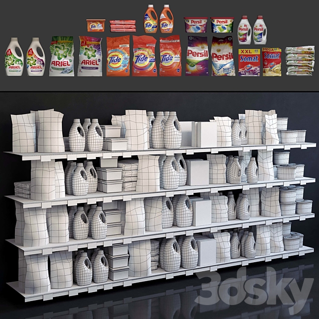 Showcase 009. Washing powder 3DS Max Model - thumbnail 3