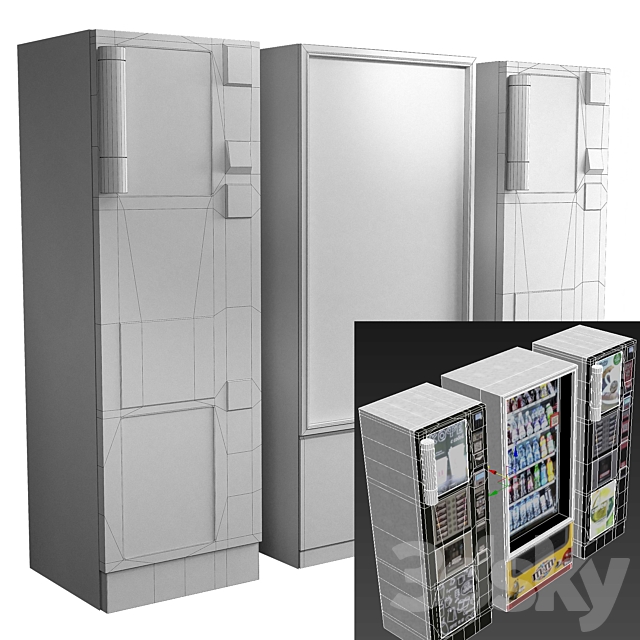 Showcase 013. Vending machine 3DSMax File - thumbnail 3