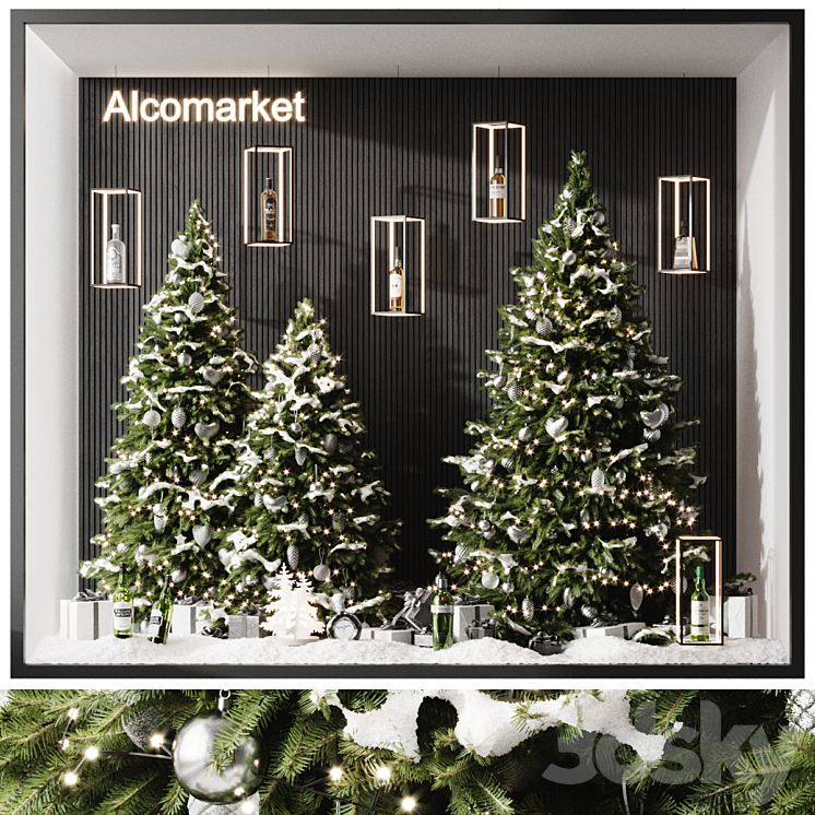 Showcase Alkomarket 3DS Max Model - thumbnail 1