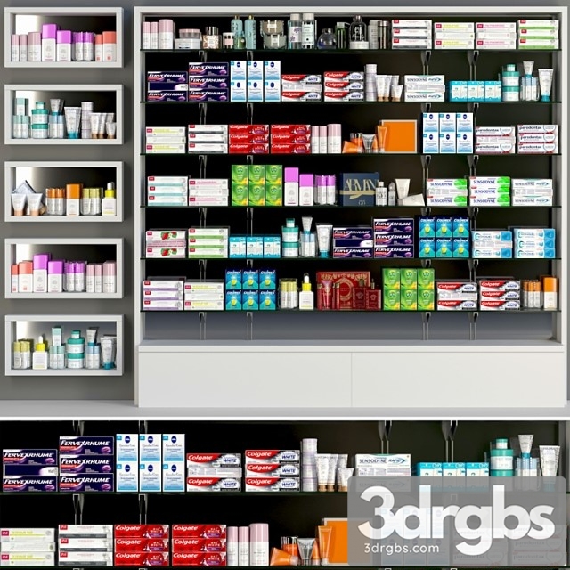 Showcase in a Pharmacy 3dsmax Download - thumbnail 1