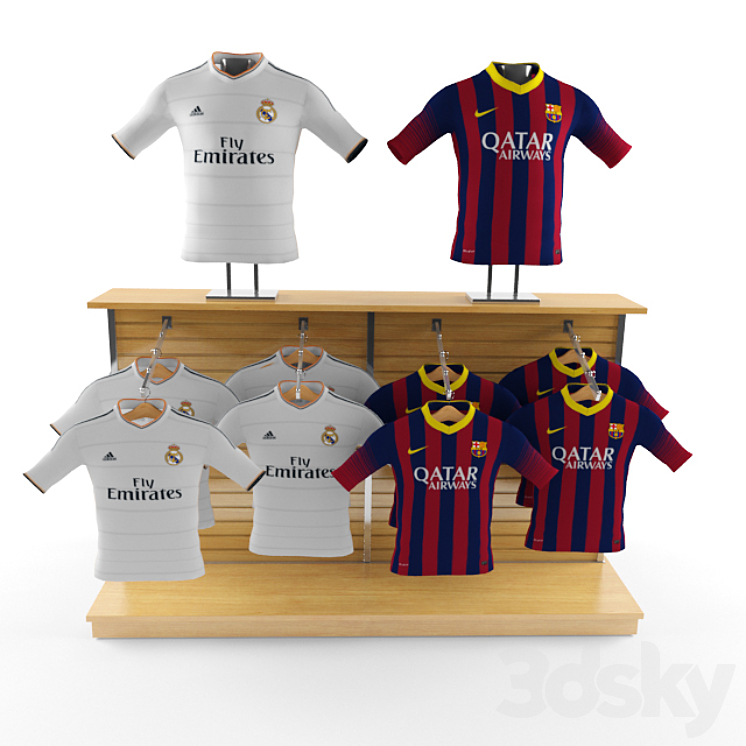 sport – shop real madrid – barselona 3DS Max - thumbnail 1