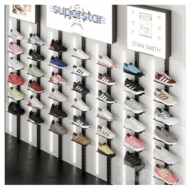 sports shoe store 3ds Max - thumbnail 2