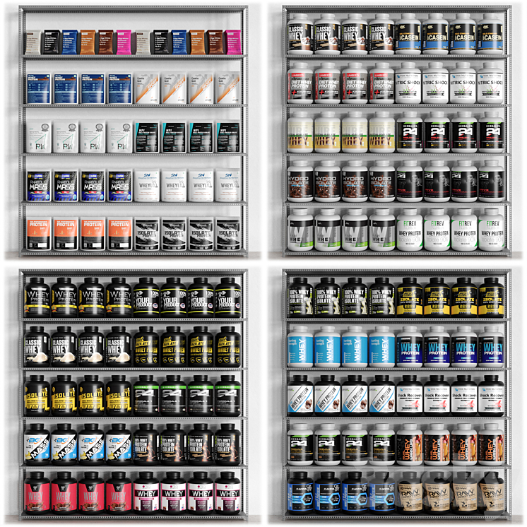 Sports_Supplement_Pack 3DS Max Model - thumbnail 1