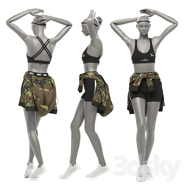 Sportswear female mannequins_0.3 3DSMax File - thumbnail 3