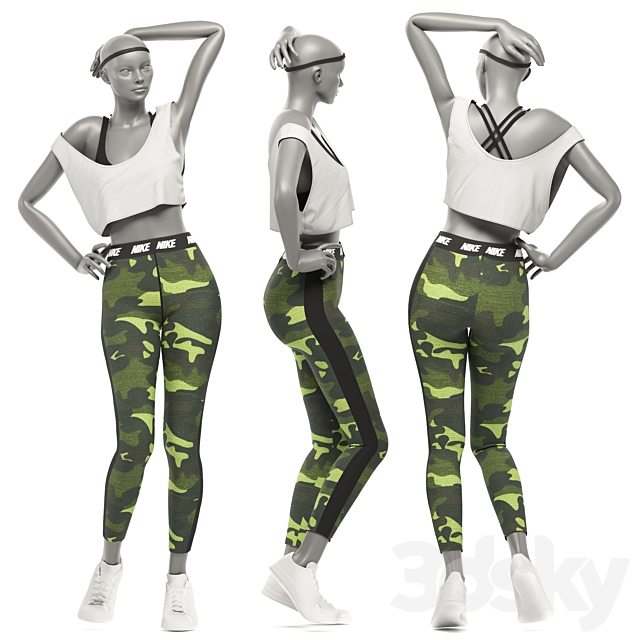 Sportswear female mannequins_0.3 3DSMax File - thumbnail 4