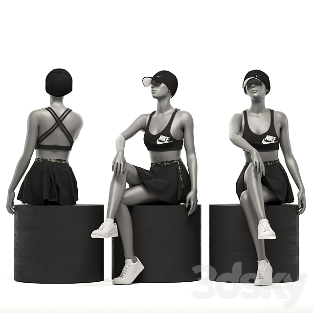 Sportswear female mannequins_0.3 3DSMax File - thumbnail 5