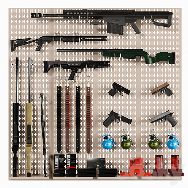 Store Show Case 6 (Gun Store) 3ds Max - thumbnail 1